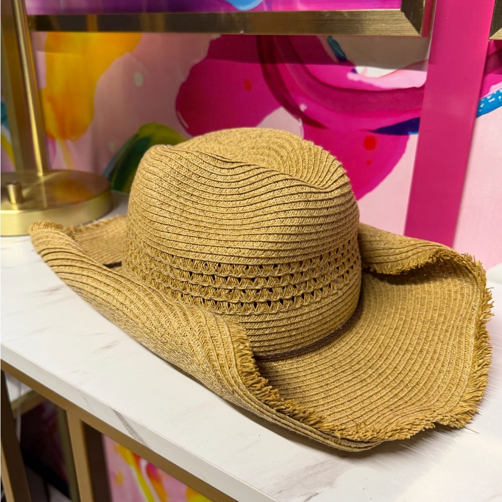 Tan Straw Cowboy Hat